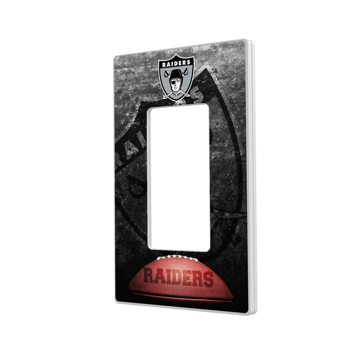 Keyscaper - Oakland Raiders Legendary Design Single Rocker Lightswitch Plate - Multicolor