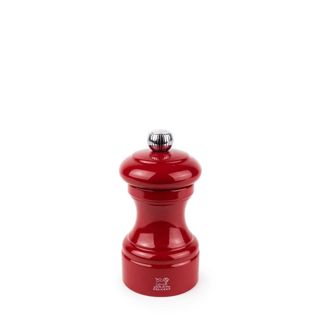 Front. Peugeot - Peugeot Bistro 4-Inch Manual Pepper Mill, Adjustable Coarseness, Stainless Steel, Passion Red - Passion Red.