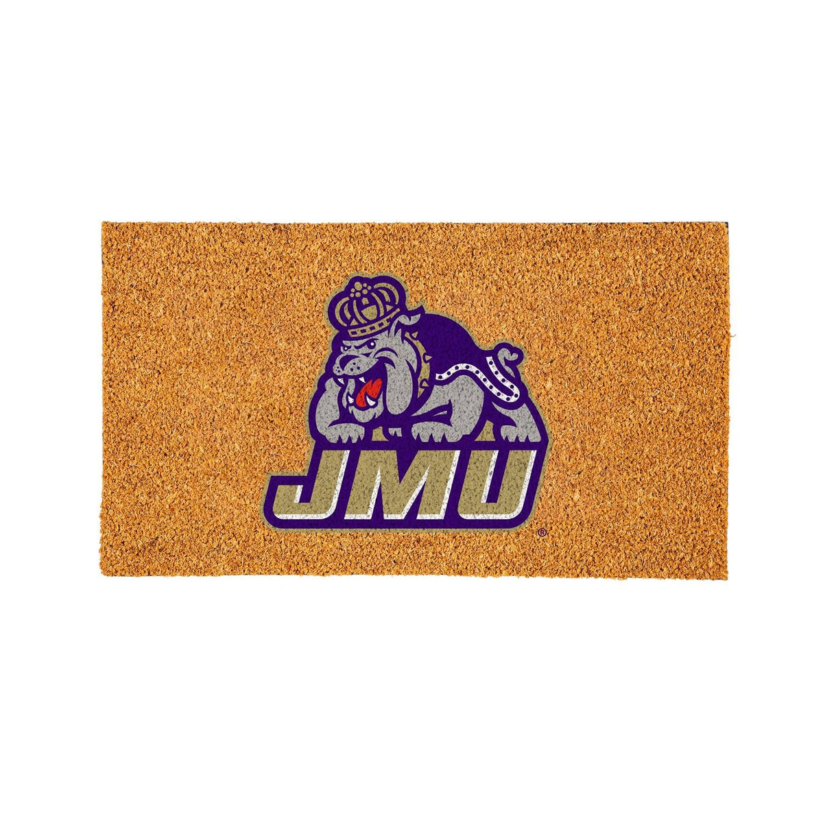 Evergreen Enterprises - James Madison Dukes 28" x 16" Logo Turf Mat - Multicolor