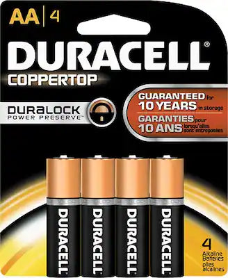 Duracell - AA 1.5V CopperTop Batteries (4-Pack)