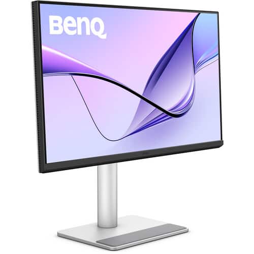 Front. BenQ - MA270U 27" 4K HDR Monitor 60Hz 16:9 1200:1 HDMI USB Hub Height & Tilt Adjustable Stand - Silver.