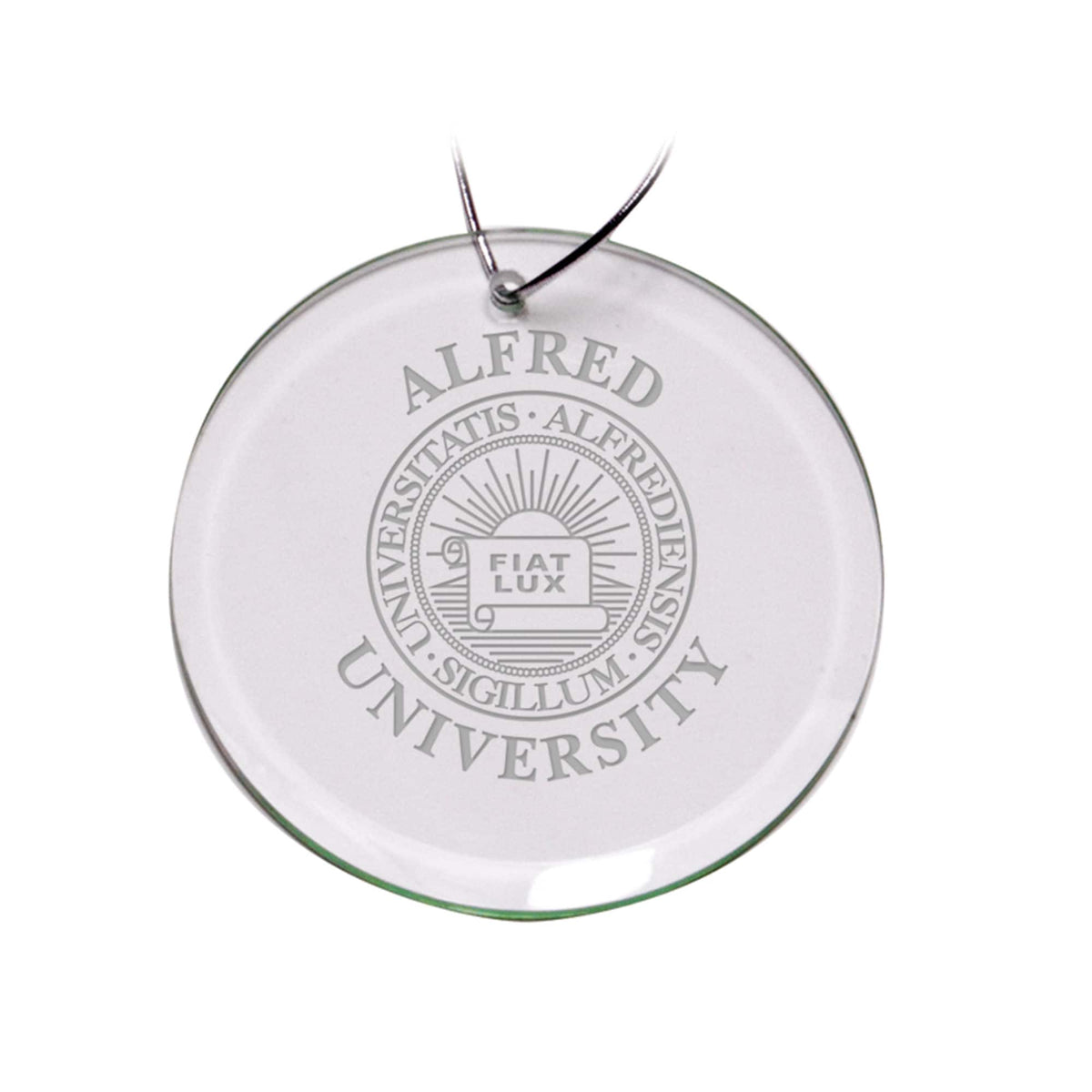 Jardine - Alfred University Saxons Team Logo 3'' Round Glass Ornament - Multicolor