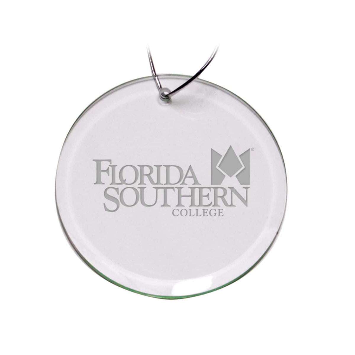 Jardine - Florida Southern Moccasins 3'' Logo Round Glass Ornament - Multicolor
