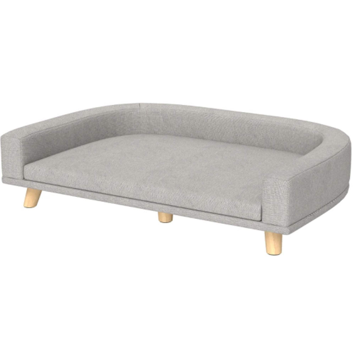 Zeus & Ruta - Pet Sofa Couch Bed with Washable Cushion for Large Dogs,Cats - Gray