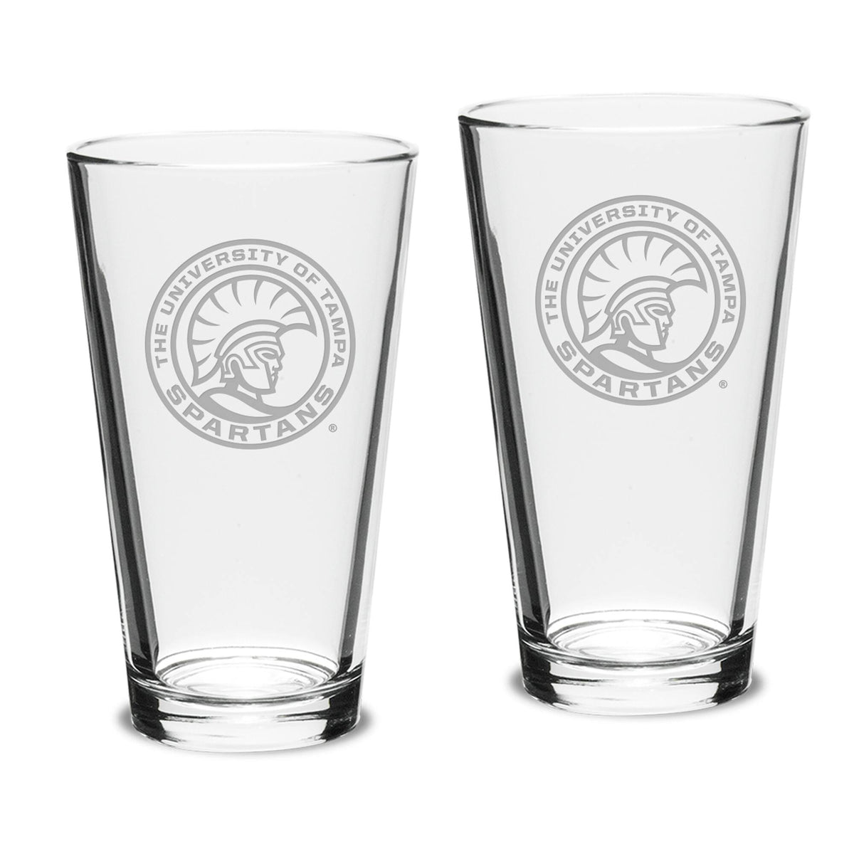 Jardine - University of Tampa Spartans 16oz. 2-Piece Classic Pub Glass Set - Multicolor