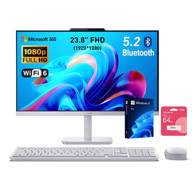 Microsoft 365 1080p FULL HD 23.8" FHD (1920*1080) 5.2 Bluetooth Wi-Fi 6 Lenovo Windows 11 Pro ADATA 64GB
