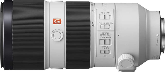 Front. Sony - G Master FE 70-200 mm F2.8 GM OSS Full-Frame E-Mount Telephoto Zoom Lens - White.