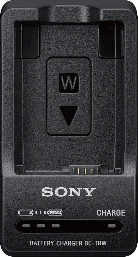 Front. Sony - W Series Battery Charger - Black.