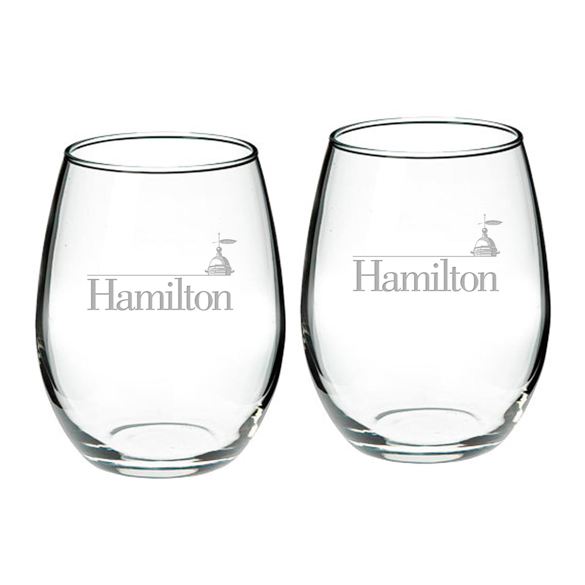 Jardine - Hamilton Continentals 21oz. 2-Piece Stemless Wine Glass Set - Multicolor