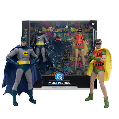 McFarlane Toys - DC Multiverse 7.1" Batman and 6.9" Robin (Batman Classic TV Series) Action Figure 2 Pack McFarlane Collector Edition #5