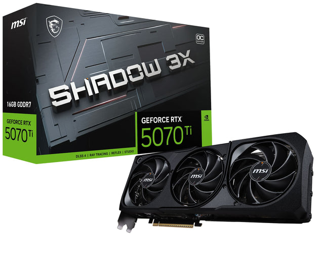 msi OC EVOTION X 16GB GDDR7 SHADOW GEFORCE RTX 5070 Ti 5070 Ti REFLEX | STUDIO RAY TRACING I DLSS 4 I msi msi msi