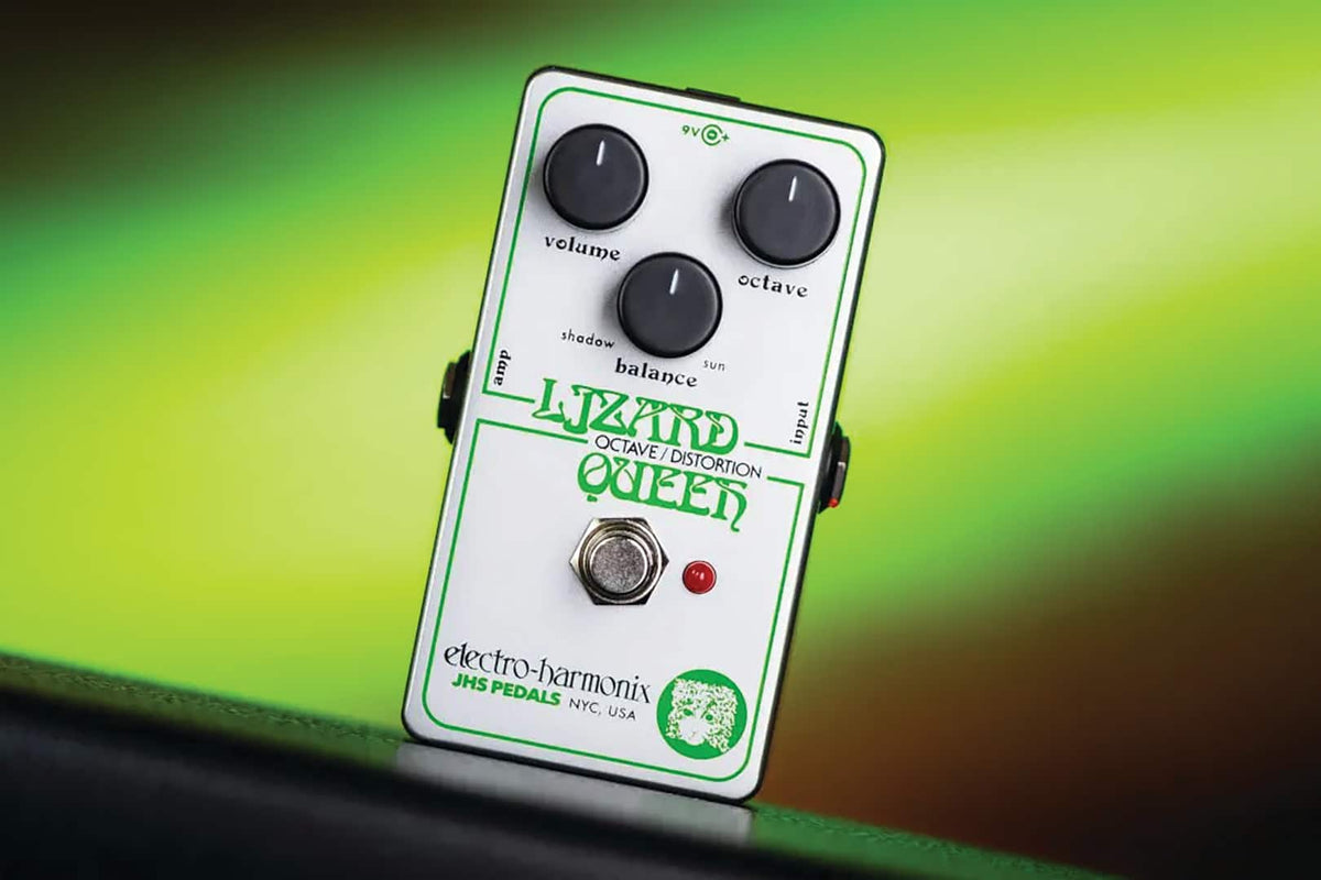 Electro-Harmonix - Lizard Queen Octave Fuzz Pedal with Analog Octave Circuit Blend Control and Vintage Style Design