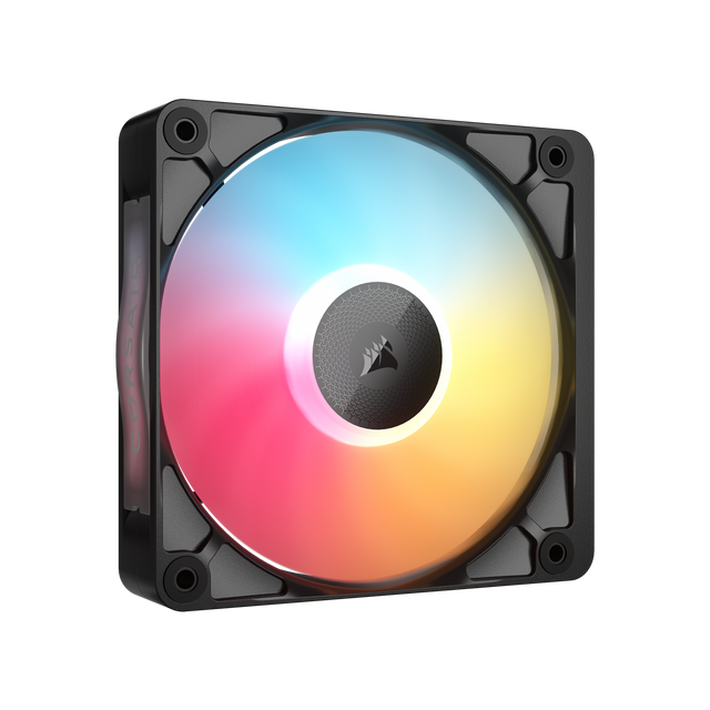 Front. CORSAIR - iCUE LINK RX120 II RGB 120mm PWM Fan - Black.