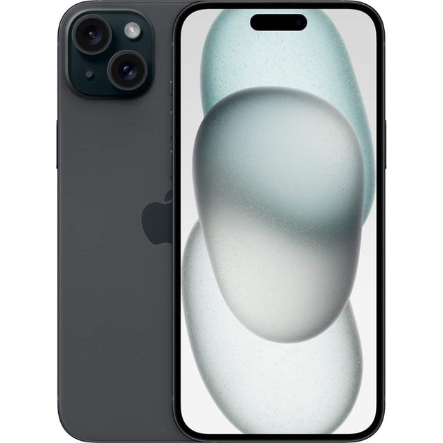 Front. Apple - iPhone 15 Plus 128GB 6.7" 5G Fully Unlocked,  - Black.