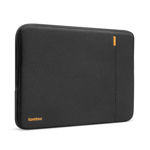 Front. tomtoc - Defender-A13 360° Protective Recycled Laptop Sleeve Bag Case for 13.5-14.4 Inch Acer ASUS Dell HP Lenovo Samsung Laptops - Black.