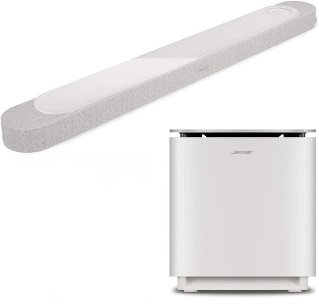 Front. Bose - Bose Lifestyle Ultra Soundbar Bundle with Ultra Subwoofer (Soundbar + Subwoofer White).