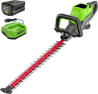 Greenworks - 80V 26" Brushless Cordless Hedge Trimmer, with 2.0Ah Battery and 2A Charger