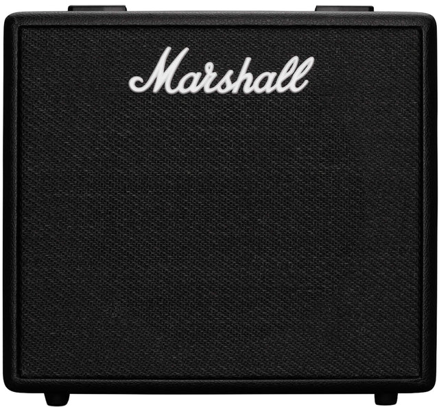 Front. Marshall - CODE25 25W Digital Combo Guitar Amp with Effects and 100+ Editable Presets - Black.