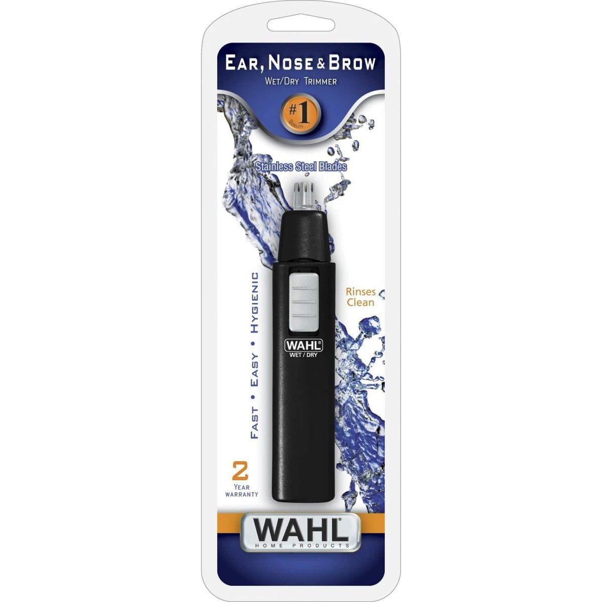 Wahl - Ear Nose and Brow Wet Dry Battery Trimmer - Precision Grooming Tool - 5567-500-MI