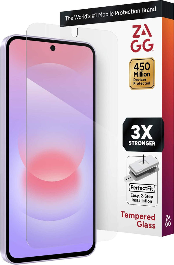 ZAGG - Glass+ Defense Screen Protector for Samsung Galaxy A37/A36 5G - Clear