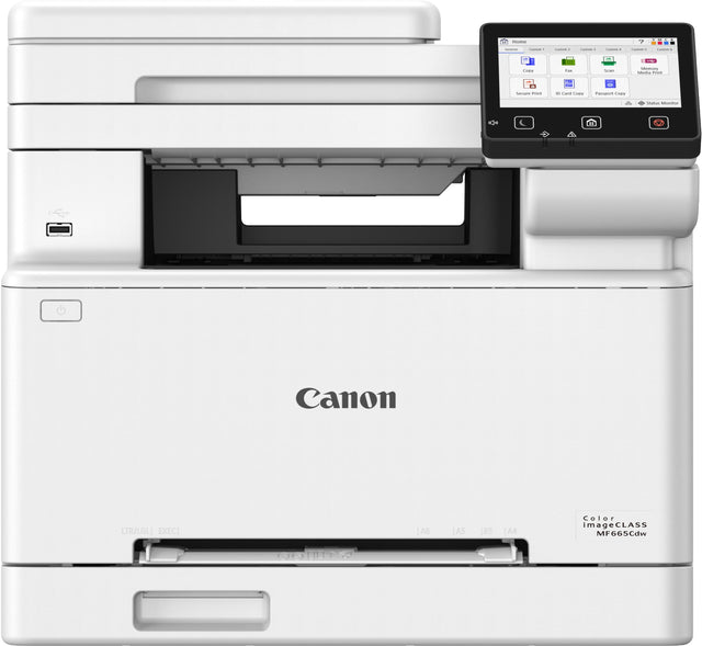 Canon  
ColorCLASS  
MF665Cdw  

LTR/LGL EXEC A6 AS B5 | AA Color imageCLASS MF665Cdw 136 14  

- - I d I d | d I d - d - d . - - Co .. - - es : - - - - .ame -oes Passaut o A n  

Canon