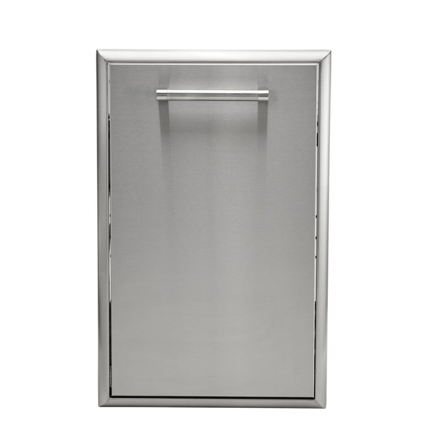 Front. Coyote Outdoor Living - Coyote Outdoor Living 18" Front To Back Trash Recycle Combo - Stainless Steel.