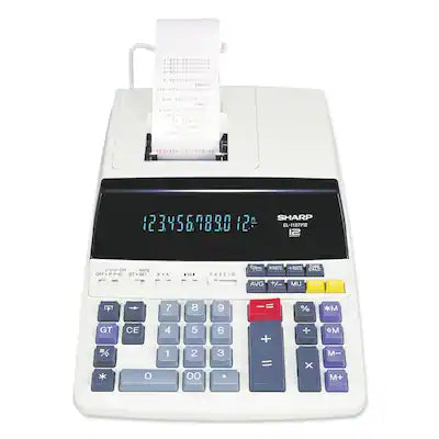 Sharp - EL1197PIII 4.5 Lines/Sec Two-Color Printing Desktop Calculator - Print
