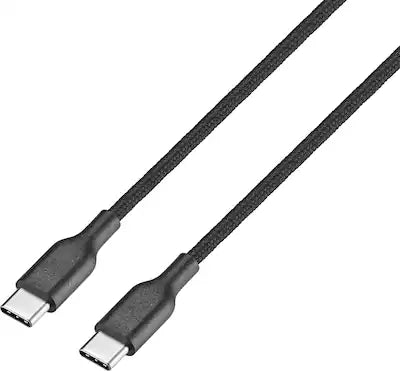 Best Buy essentials™ - 6' USB-C to USB-C Braided Charge-and-Sync Cable