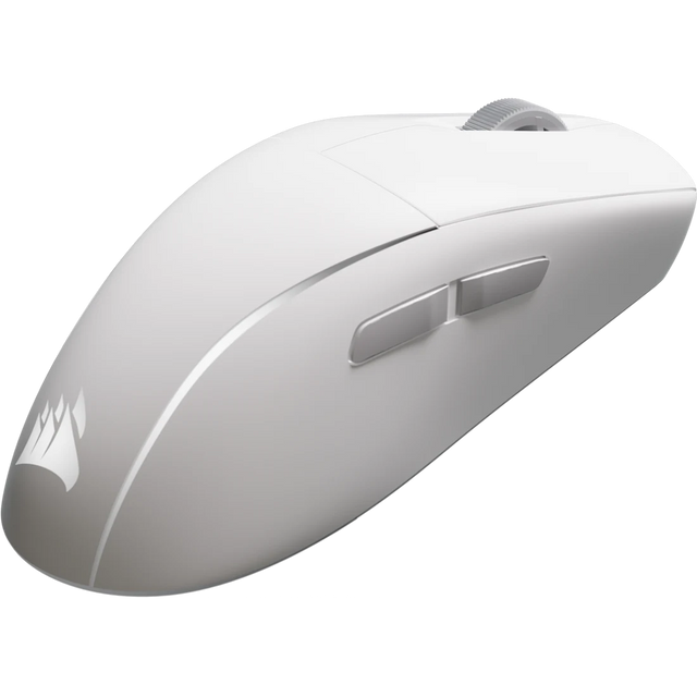 Front. CORSAIR - M75 WIRELESS Lightweight RGB Apple Gaming Mouse – Frost White - Frost White.