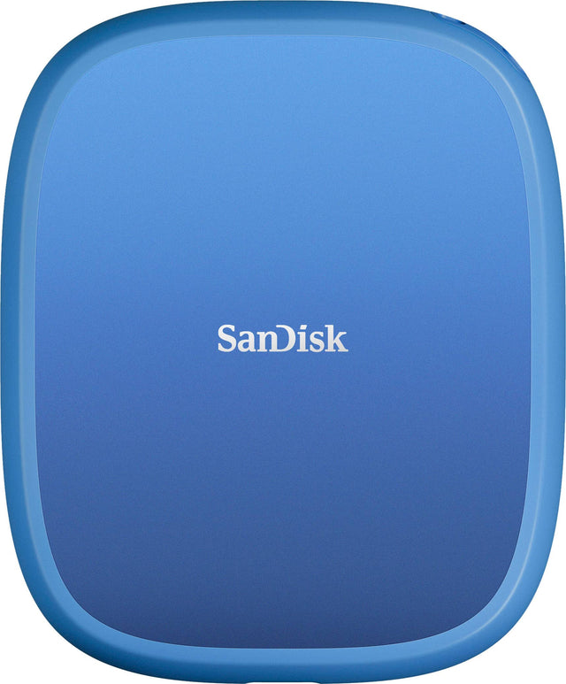 Front. SANDISK - 1TB Creator Phone SSD External USB Type C Drive with Magsafe Compatibility for iPhone 15/16 - Blue.