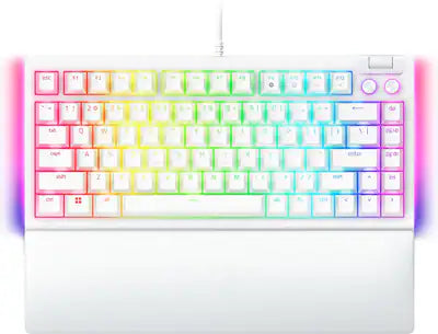 Razer - BlackWidow V4 75% Wired Mechanical Orange Switch Gaming Keyboard with Hot-Swappable Design