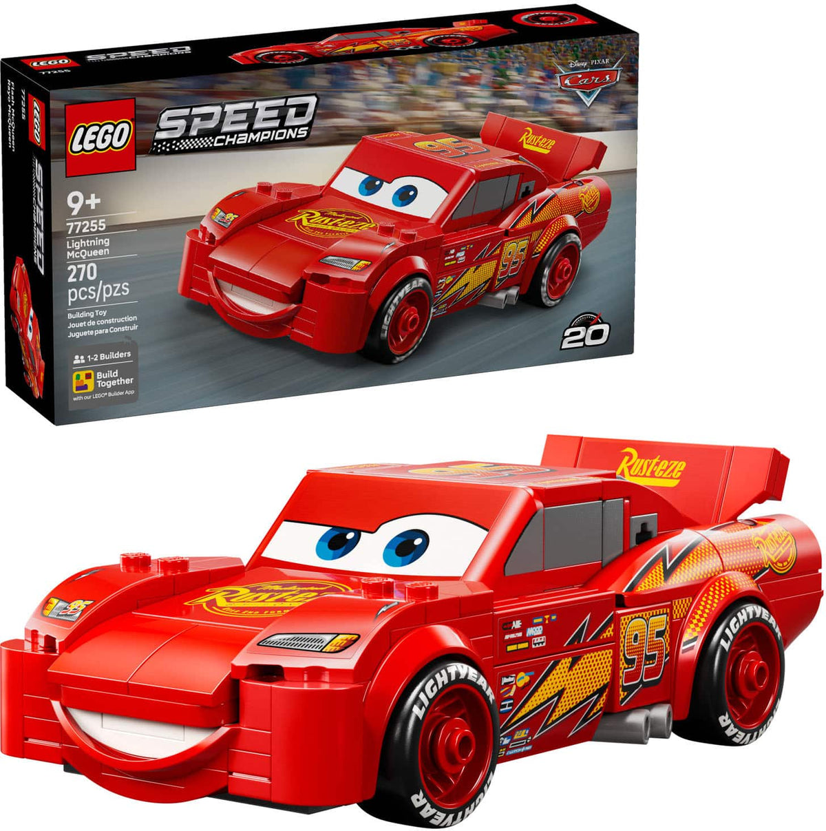 LEGO - Speed Champions Lightning McQueen Toys - Disney Pixar Cars - 77255