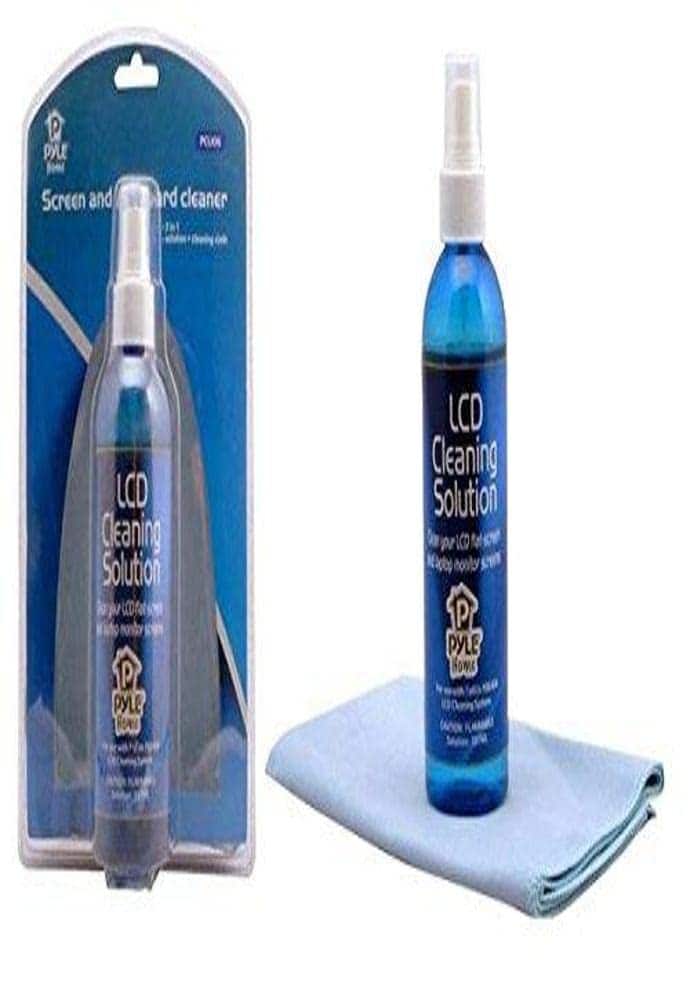 Pyle - Home Computer LCD Screen Cleaning Kit - 207ml Cleaner Solution Spray Plus a Cleaning Cloth, Tool Cleans Phone