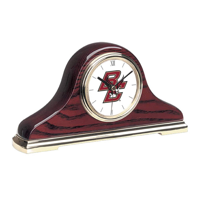 Front. Jardine - Boston College Eagles Primary Team Logo Mantle Clock - Gold.