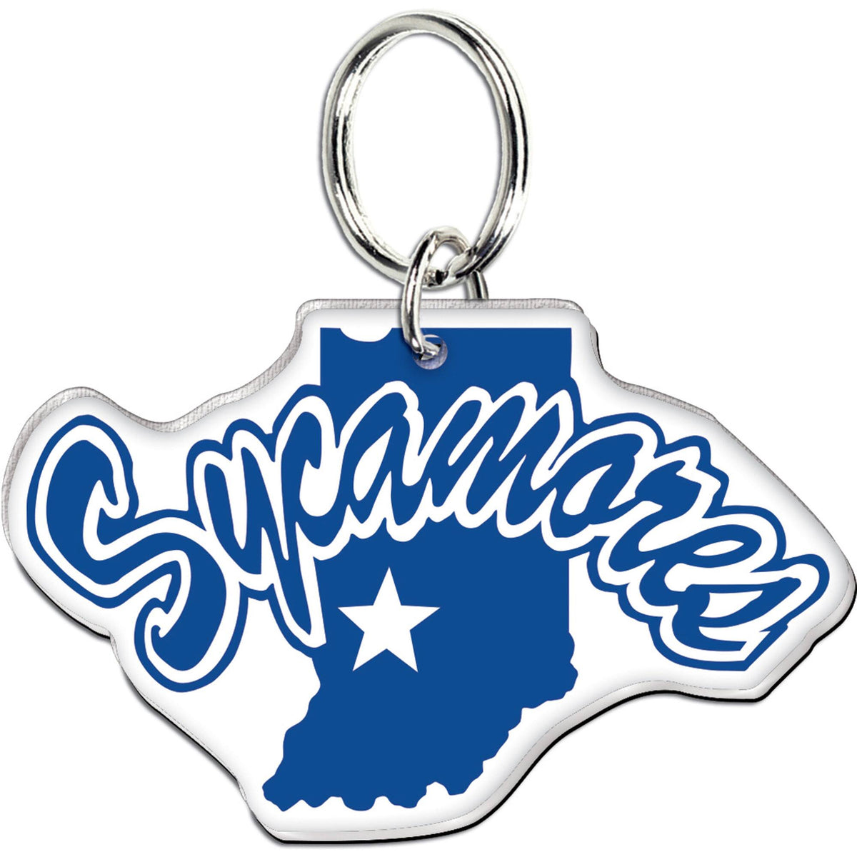 WinCraft - Indiana State Sycamores Premium Team Acrylic Key Ring - Multicolor
