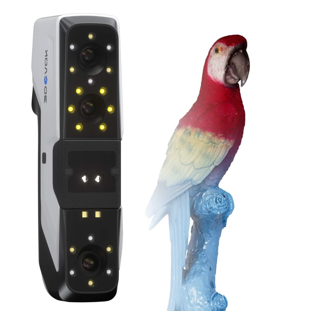 Front. 3DeVOK - MQ Professional Full Color 3D scanner -  Scan Large Surfaces with Color & Texture - Automotive, Science, Education - Black.