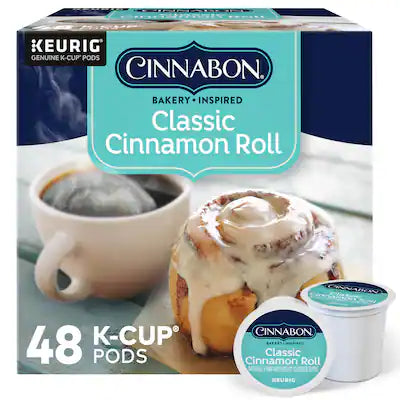 Cinnabon - Classic Cinnamon Roll K-Cup Pods (48-Pack)