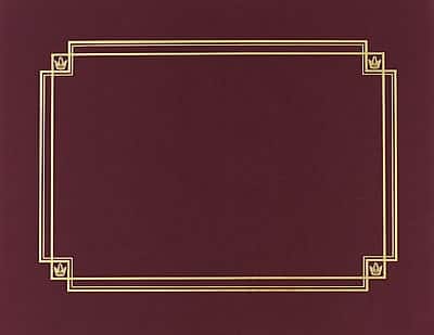 Front. Great Papers - Certificate Holders, 12", 3/Pack - Burgundy.