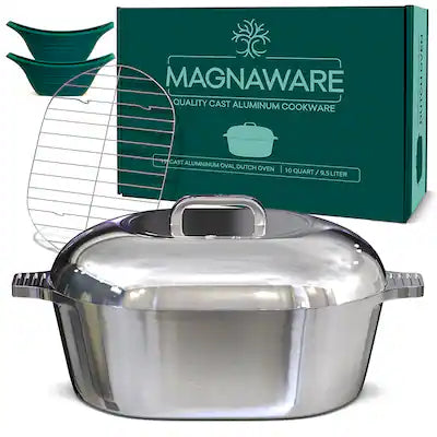 Magnaware - Oval Dutch Oven with Lid - 10 Quart (15 Inch)