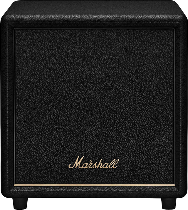 Front. Marshall - Heston Sub 200 Subwoofer with Deep Bass and Bluetooth LE Connectivity for TV / Movies / Music - Black.