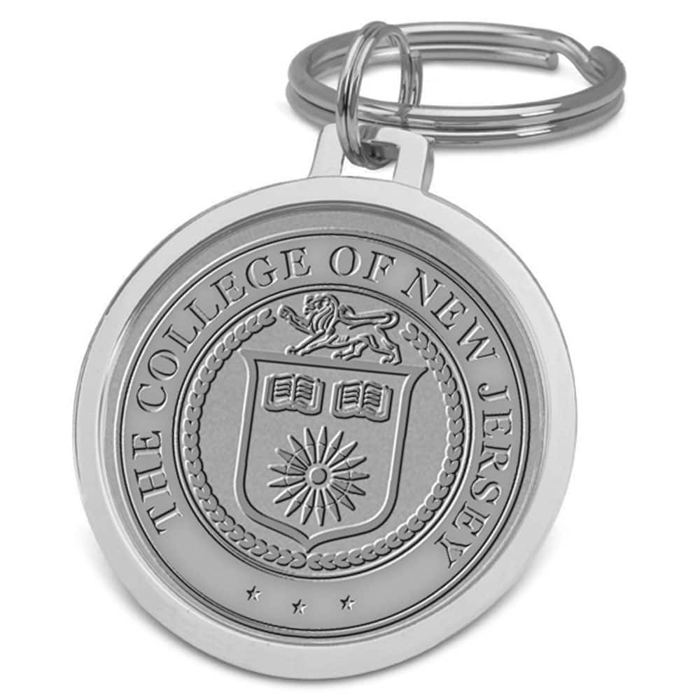 Jardine - College of New Jersey Lions Split-Wire Key Ring - Silver