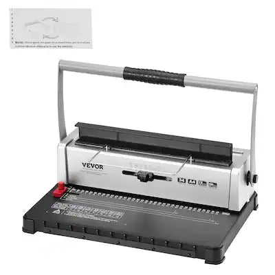 VEVOR - Coil Spiral Binding Machine, Manual Book Maker 34-Holes Binding 120 Sheets