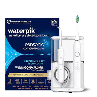 Waterpik - Sensonic Complete Care, Water Flosser and Sonic Electric Toothbrush Combo, ADA Accepted