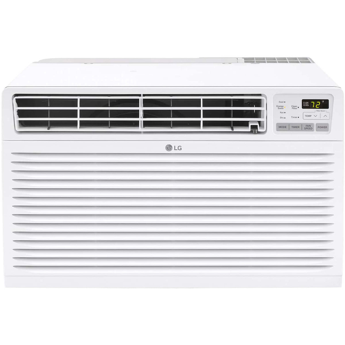 LG - 700 Sq. Ft. 14,000 BTU 230V In Wall Air Conditioner with Remote - White