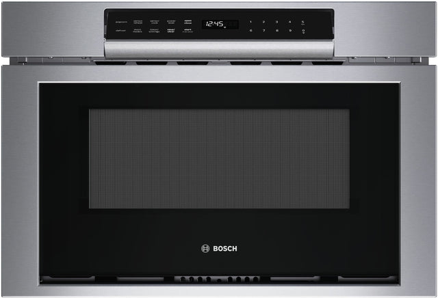 BOSCH

sensor cook
popcorn
sensor reheat
defrost
more cook
more reheat

sensor timer/stop
power level
open/close
start/stop
cancel

12:45

1 2 3 4 5
6 7 8 9