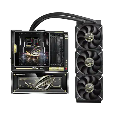 ASUS - ROG CROSSHAIR X870E (Socket AM5) AMD X870 E-ATX DDR5 Wi-Fi 7 Motherboard with Integrated ROG RYUJIN 360 Liquid Cooler