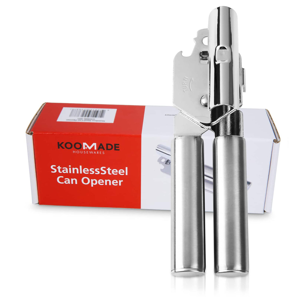 KOOMADE - Stainless Steel Can Opener Safety Kitchen Tools Easy Grip Side Cut Manual Opener for Cans' Lid Kitchen Gadgets