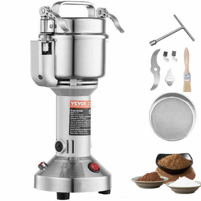 VEVOR Grain Grinder Model E5  
ACT 12 da 1 Teac OW Capacity  
S. N - 102 2 I de - conples - a shect - nolowng - 2 mam nurt neacrie - inarenance - a undesrdaperation Sars Techoology -dms N FE anl n a T Rade . Chies S ....