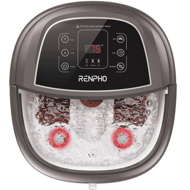 Do Not Use It without Water  
Temp: 75°F  
Timer  
Power  
Heat  
Massage  
Spa  
Massage  
RENPHO