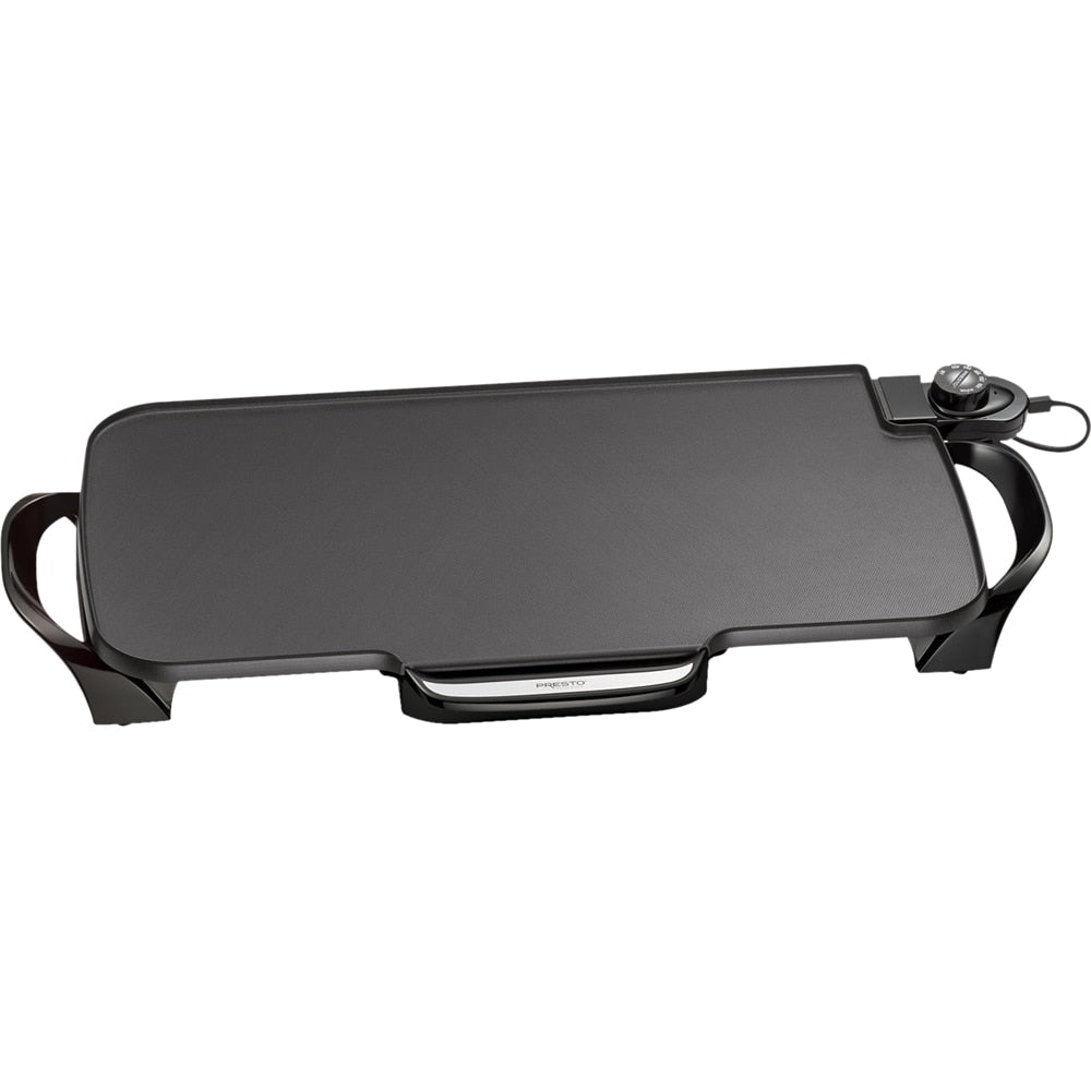 Presto - 22" Electric Griddle with removable handles - Black